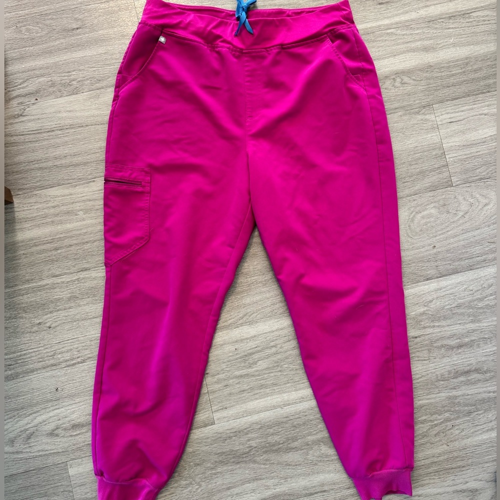 Figs High Waisted Zamora Raspberry Sorbet XL